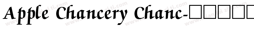 Apple Chancery Chanc字体转换